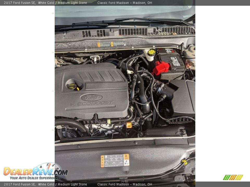2017 Ford Fusion SE White Gold / Medium Light Stone Photo #16