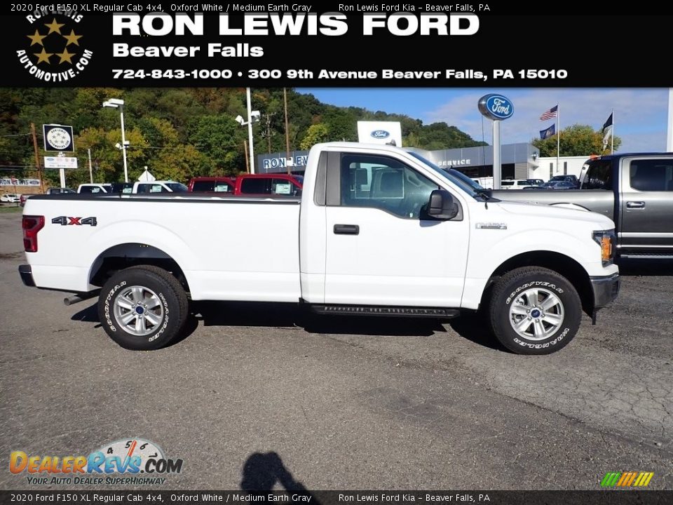 2020 Ford F150 XL Regular Cab 4x4 Oxford White / Medium Earth Gray Photo #1
