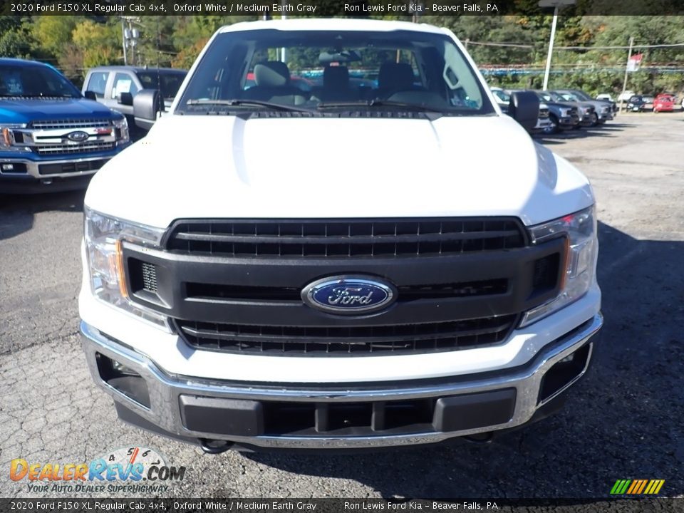 2020 Ford F150 XL Regular Cab 4x4 Oxford White / Medium Earth Gray Photo #4