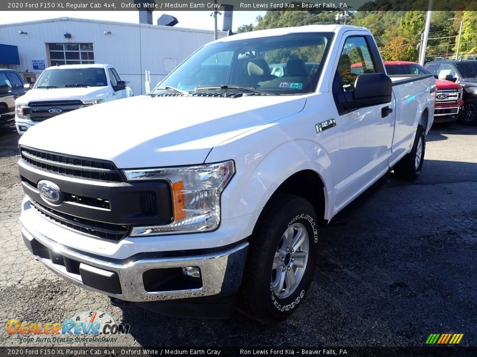 2020 Ford F150 XL Regular Cab 4x4 Oxford White / Medium Earth Gray Photo #5