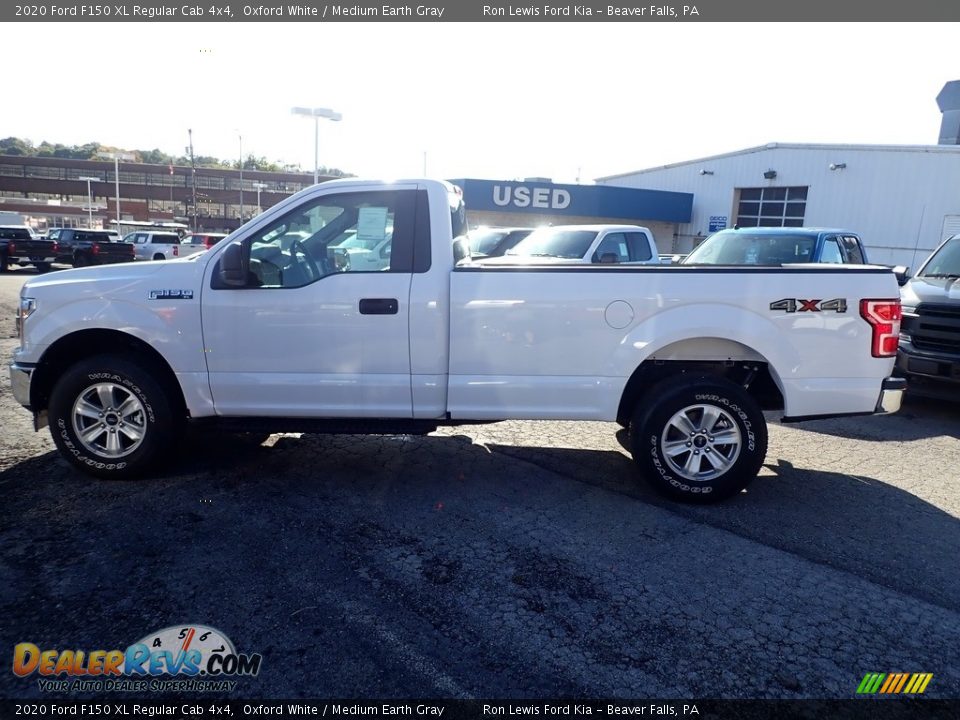2020 Ford F150 XL Regular Cab 4x4 Oxford White / Medium Earth Gray Photo #6