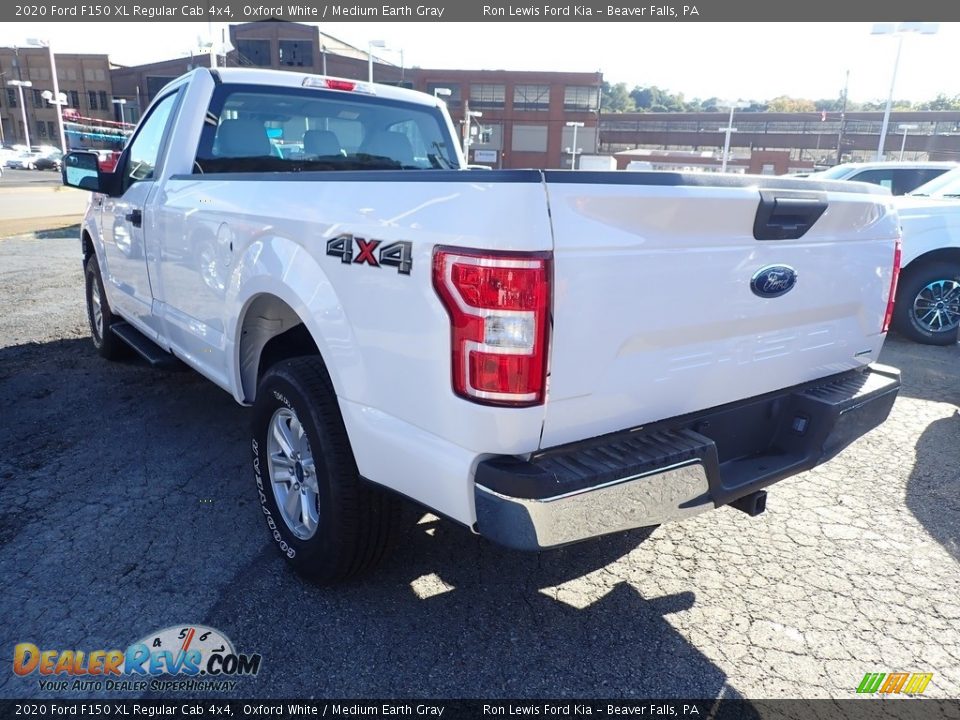 2020 Ford F150 XL Regular Cab 4x4 Oxford White / Medium Earth Gray Photo #7