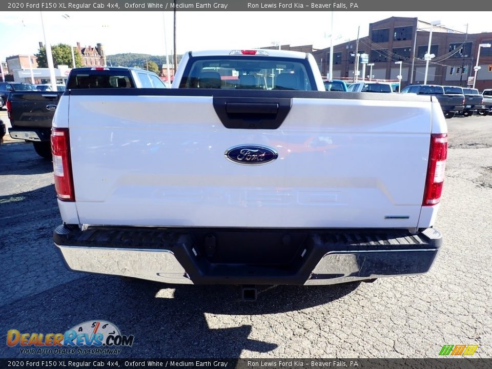 2020 Ford F150 XL Regular Cab 4x4 Oxford White / Medium Earth Gray Photo #8