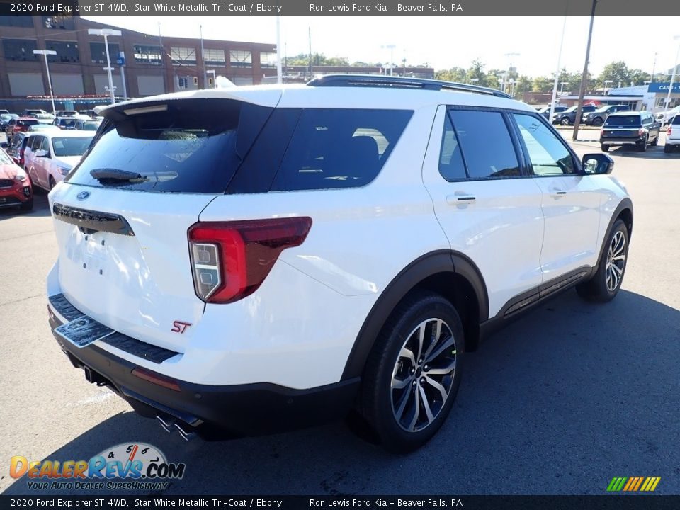 2020 Ford Explorer ST 4WD Star White Metallic Tri-Coat / Ebony Photo #2