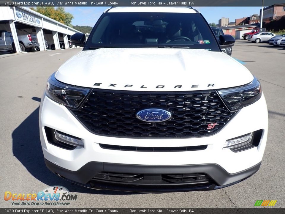 2020 Ford Explorer ST 4WD Star White Metallic Tri-Coat / Ebony Photo #4