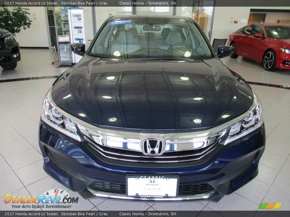 2017 Honda Accord LX Sedan Obsidian Blue Pearl / Gray Photo #2