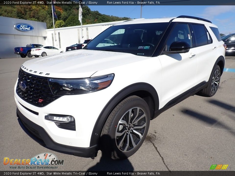 2020 Ford Explorer ST 4WD Star White Metallic Tri-Coat / Ebony Photo #5