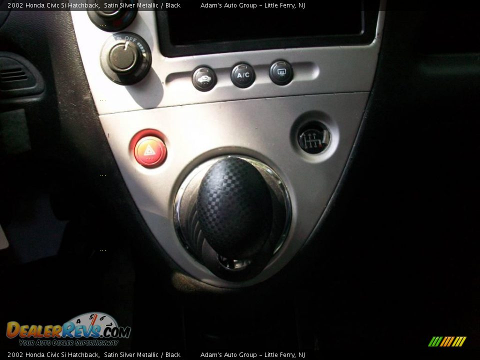 2002 Honda Civic Si Hatchback Satin Silver Metallic / Black Photo #25