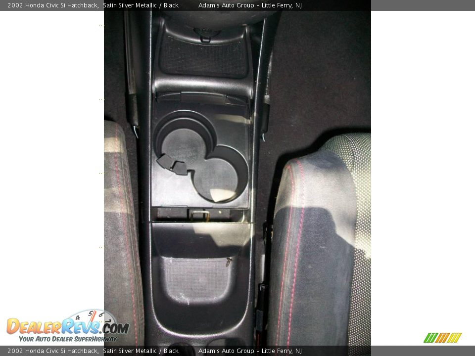 2002 Honda Civic Si Hatchback Satin Silver Metallic / Black Photo #26