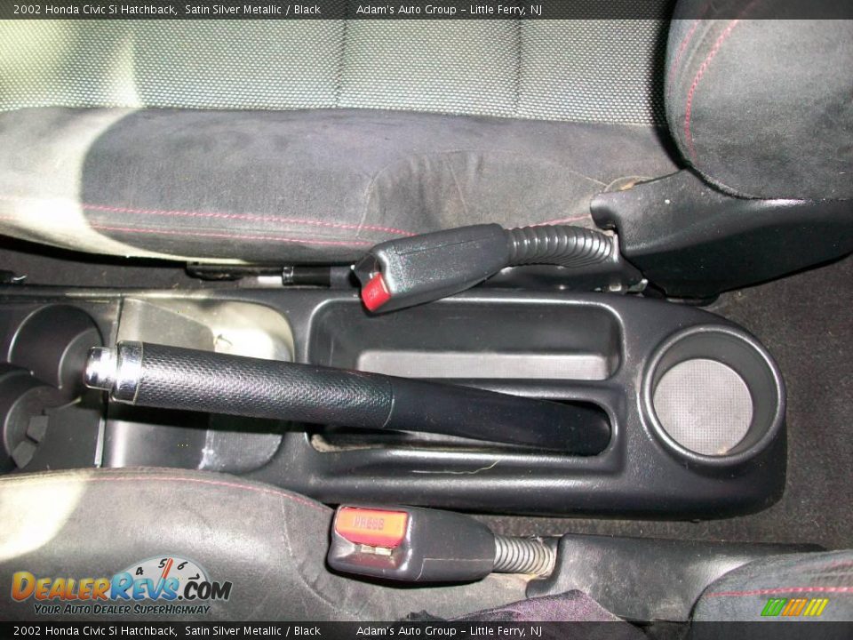 2002 Honda Civic Si Hatchback Satin Silver Metallic / Black Photo #27