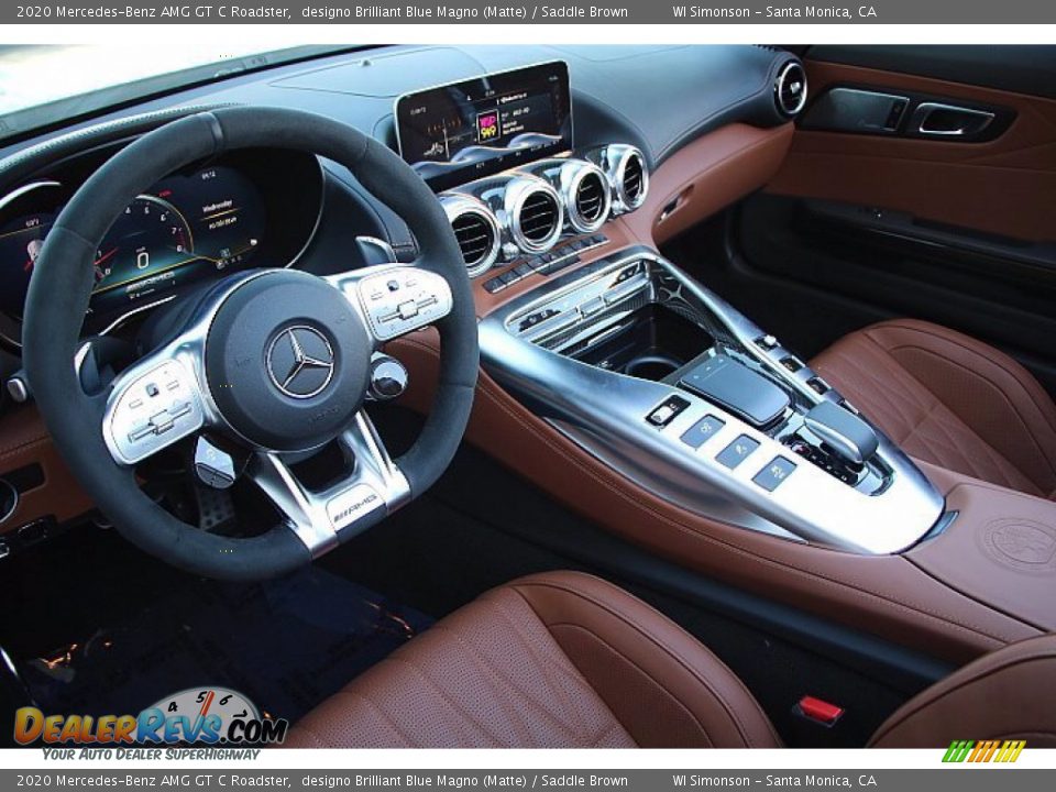 Saddle Brown Interior - 2020 Mercedes-Benz AMG GT C Roadster Photo #8