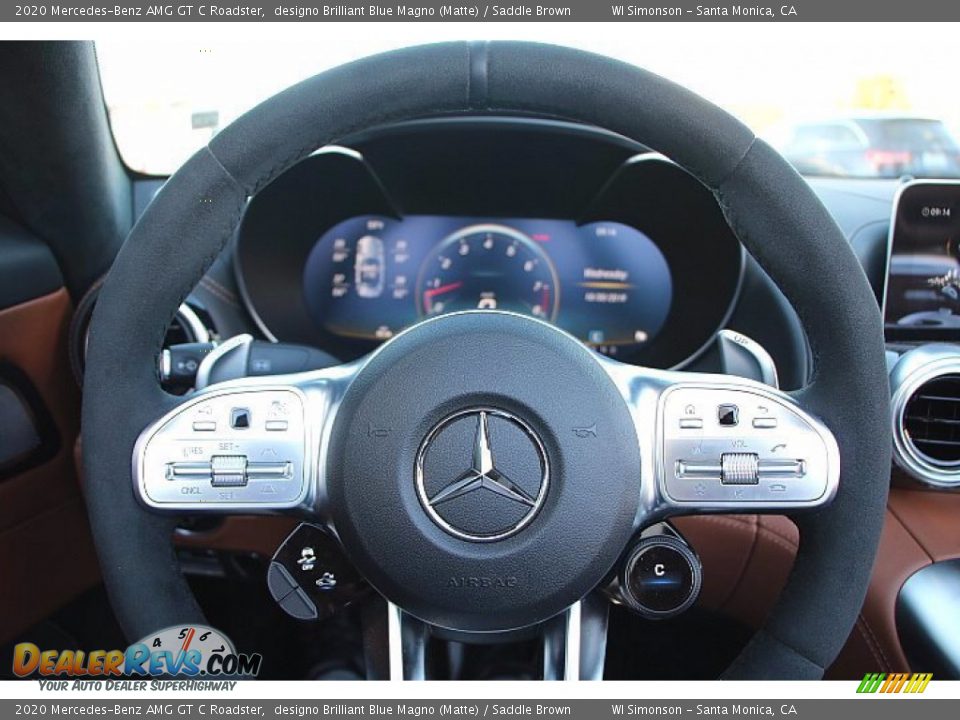 2020 Mercedes-Benz AMG GT C Roadster Steering Wheel Photo #12