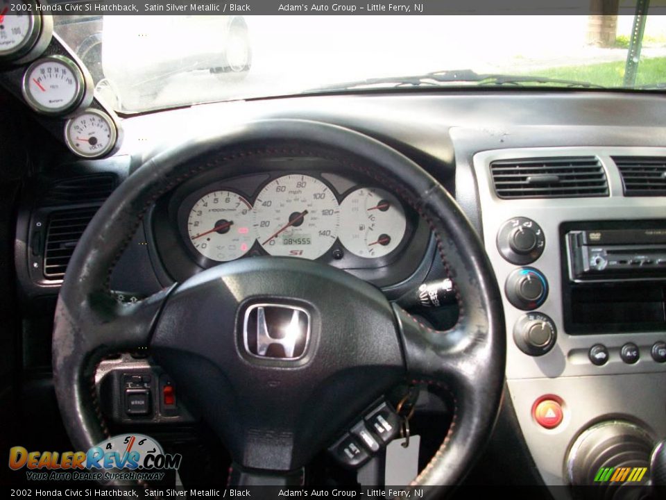 2002 Honda Civic Si Hatchback Satin Silver Metallic / Black Photo #29