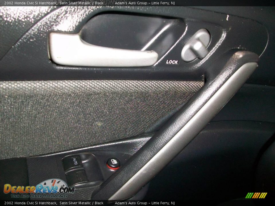 2002 Honda Civic Si Hatchback Satin Silver Metallic / Black Photo #32