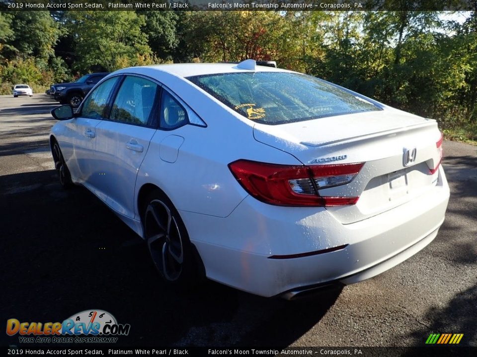 2019 Honda Accord Sport Sedan Platinum White Pearl / Black Photo #2