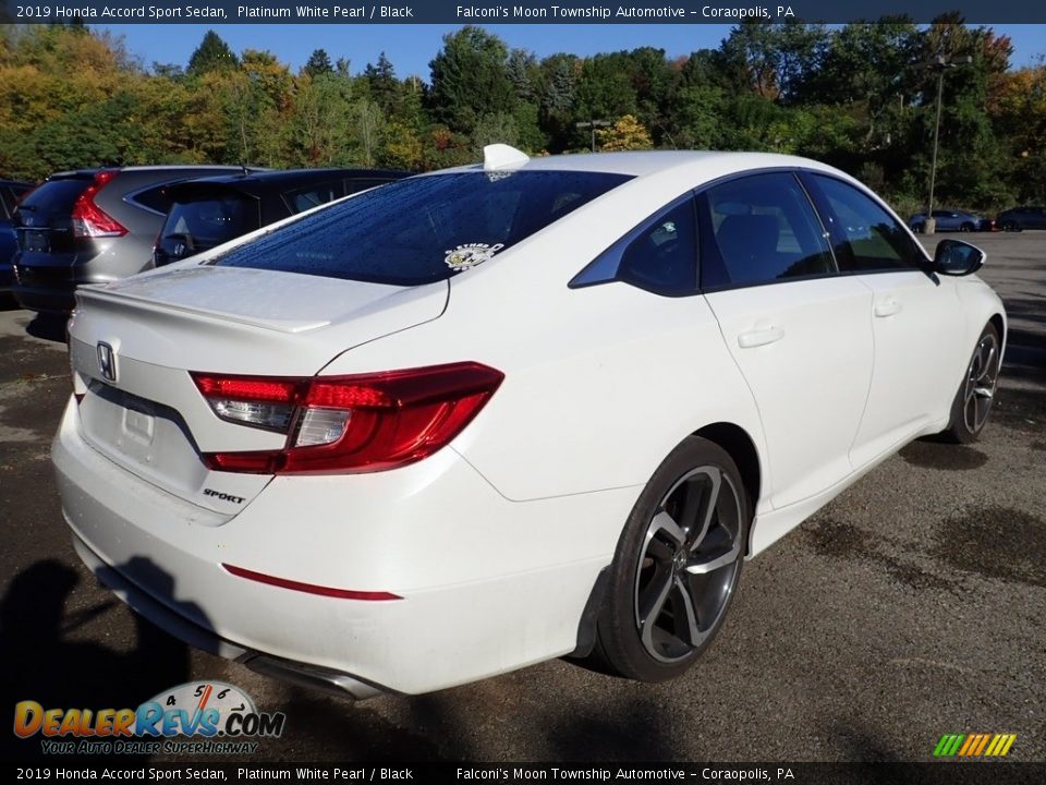 2019 Honda Accord Sport Sedan Platinum White Pearl / Black Photo #3
