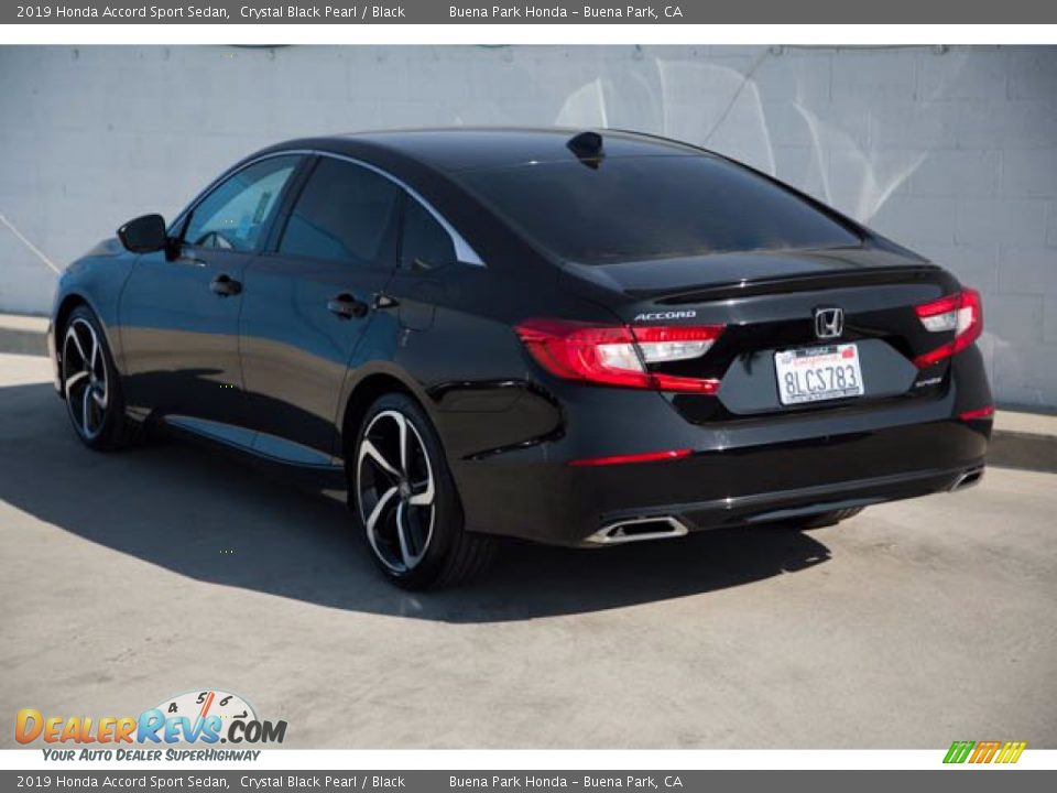 2019 Honda Accord Sport Sedan Crystal Black Pearl / Black Photo #2