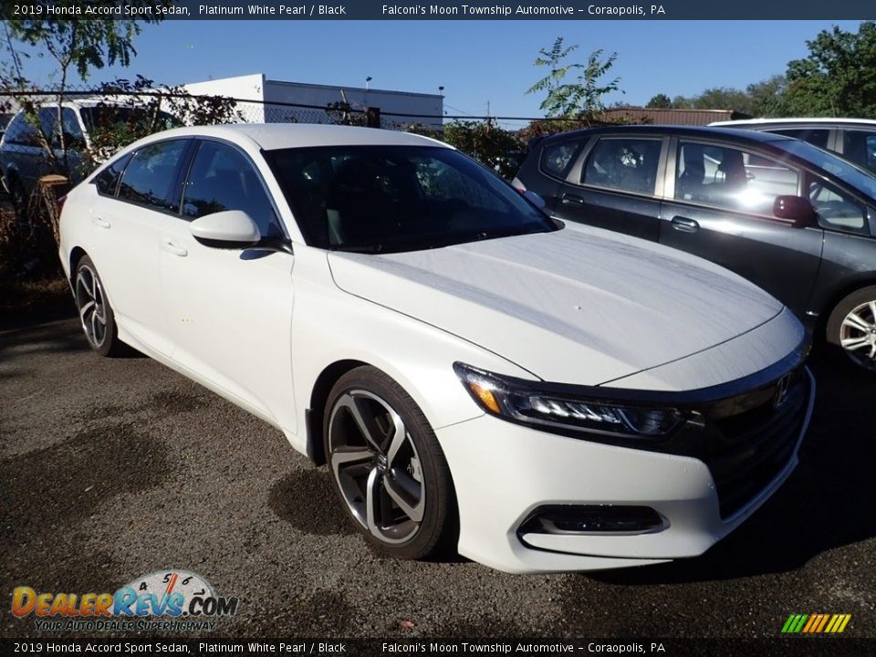 2019 Honda Accord Sport Sedan Platinum White Pearl / Black Photo #4