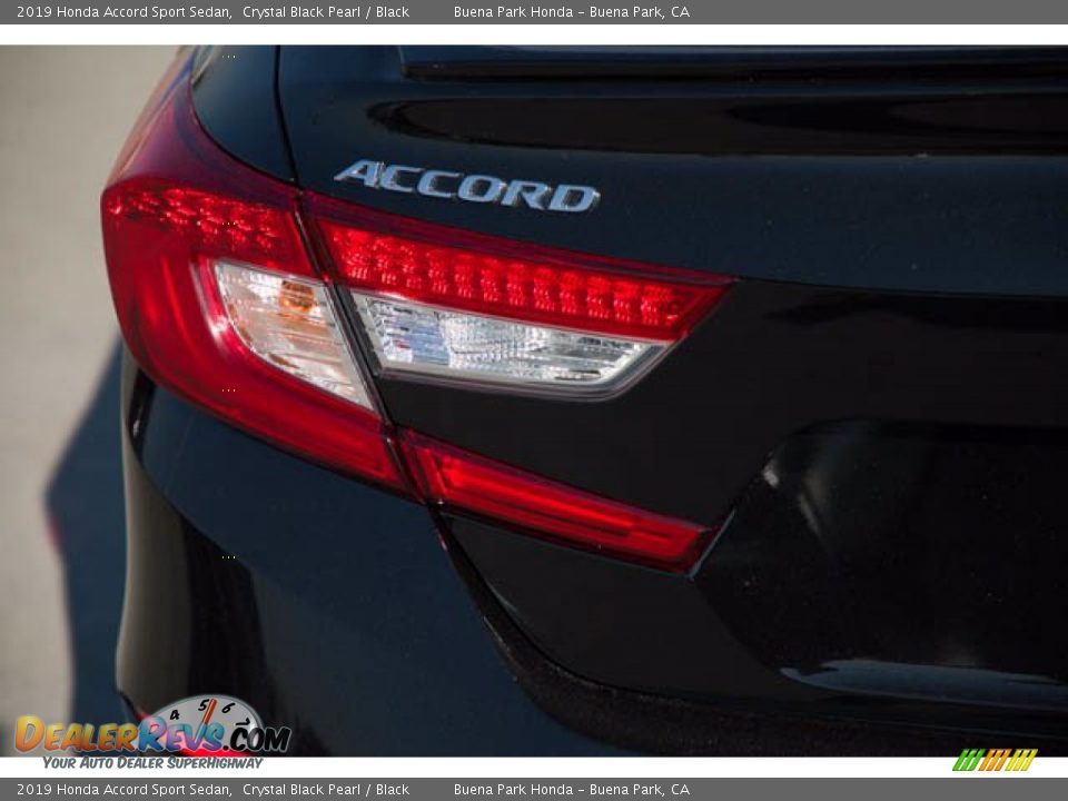 2019 Honda Accord Sport Sedan Crystal Black Pearl / Black Photo #10