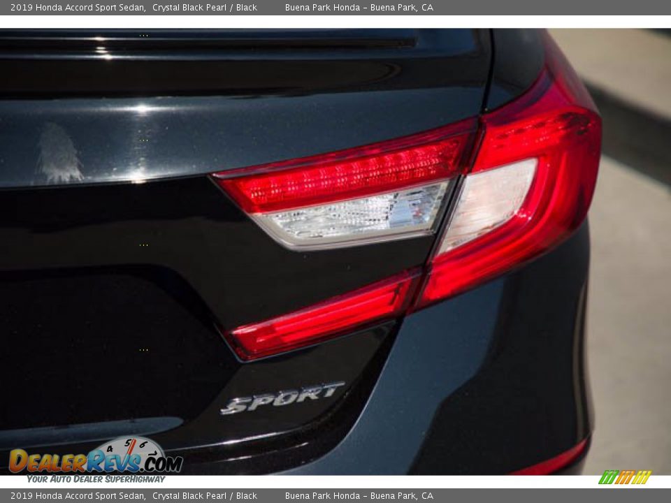2019 Honda Accord Sport Sedan Crystal Black Pearl / Black Photo #11
