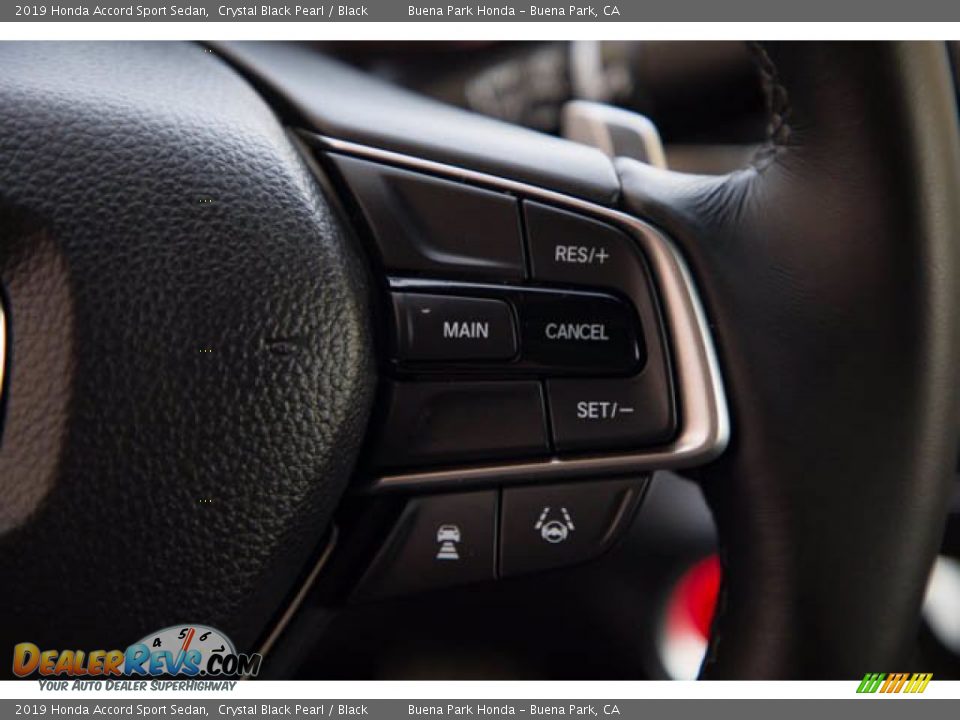 2019 Honda Accord Sport Sedan Crystal Black Pearl / Black Photo #15