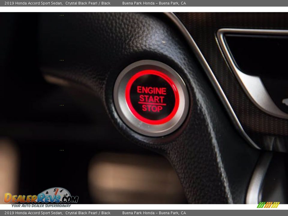 2019 Honda Accord Sport Sedan Crystal Black Pearl / Black Photo #16
