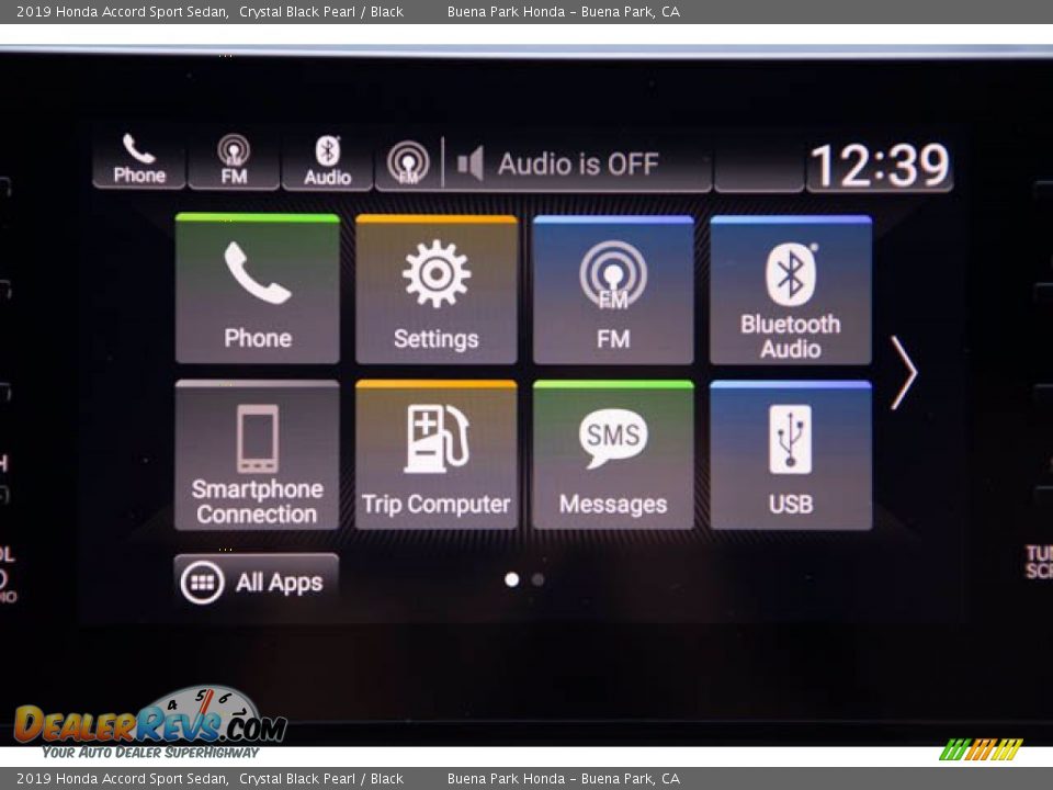 2019 Honda Accord Sport Sedan Crystal Black Pearl / Black Photo #25