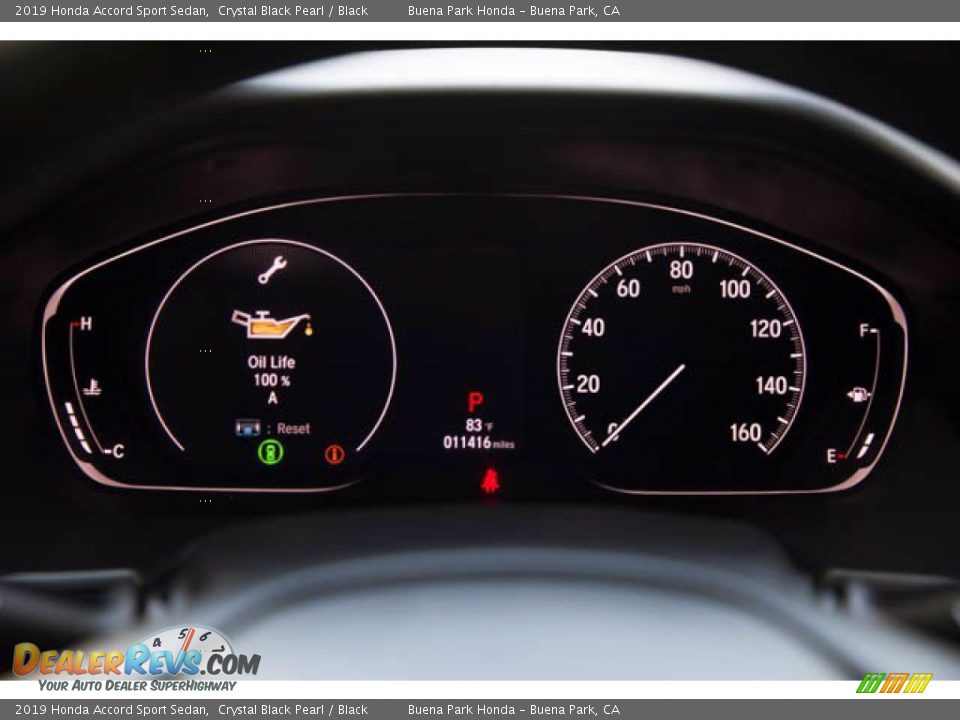 2019 Honda Accord Sport Sedan Crystal Black Pearl / Black Photo #27