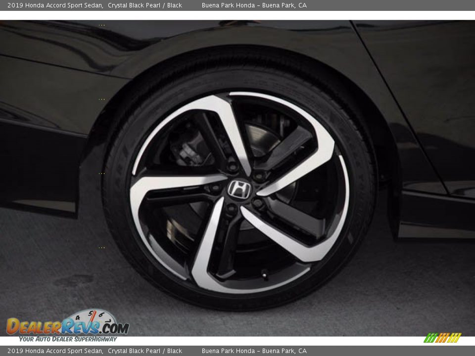 2019 Honda Accord Sport Sedan Crystal Black Pearl / Black Photo #34