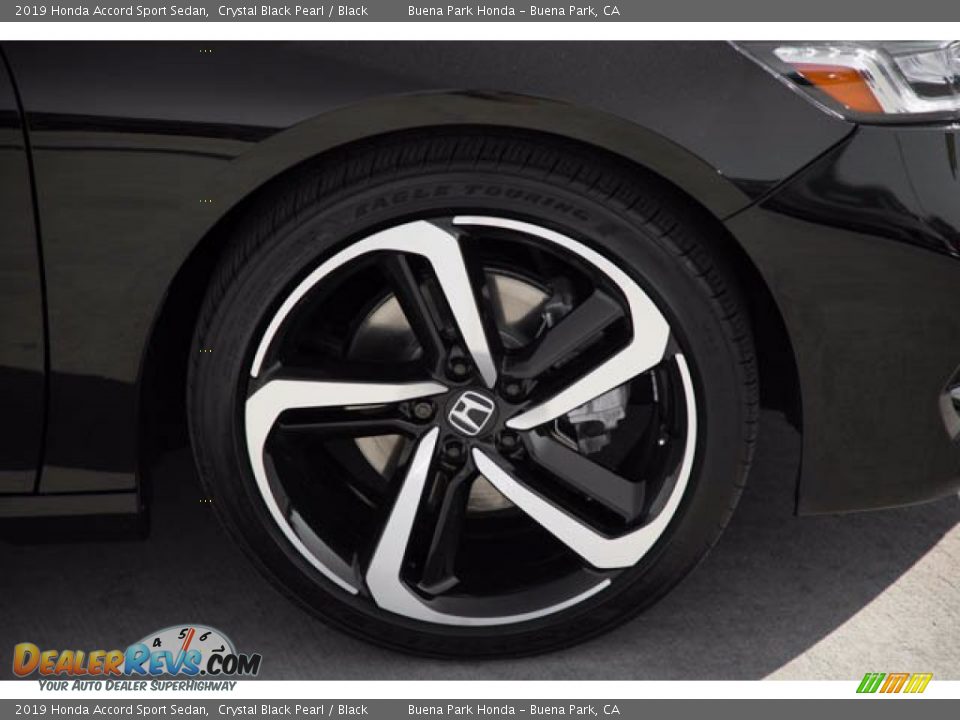 2019 Honda Accord Sport Sedan Crystal Black Pearl / Black Photo #35