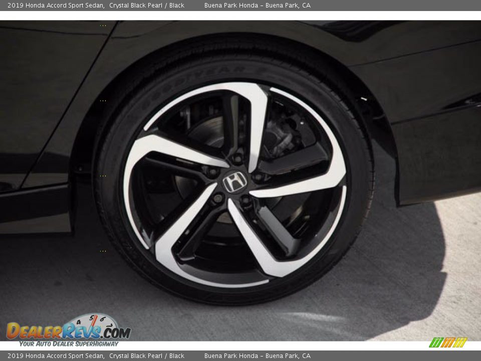2019 Honda Accord Sport Sedan Crystal Black Pearl / Black Photo #36