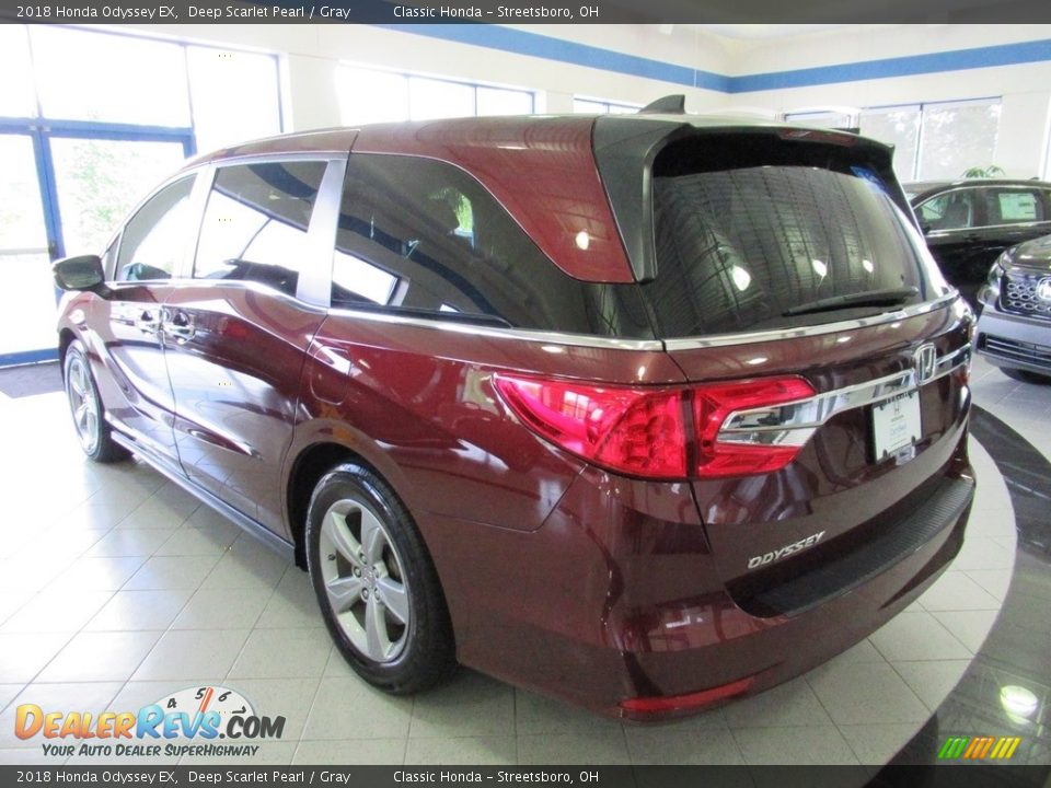 2018 Honda Odyssey EX Deep Scarlet Pearl / Gray Photo #9