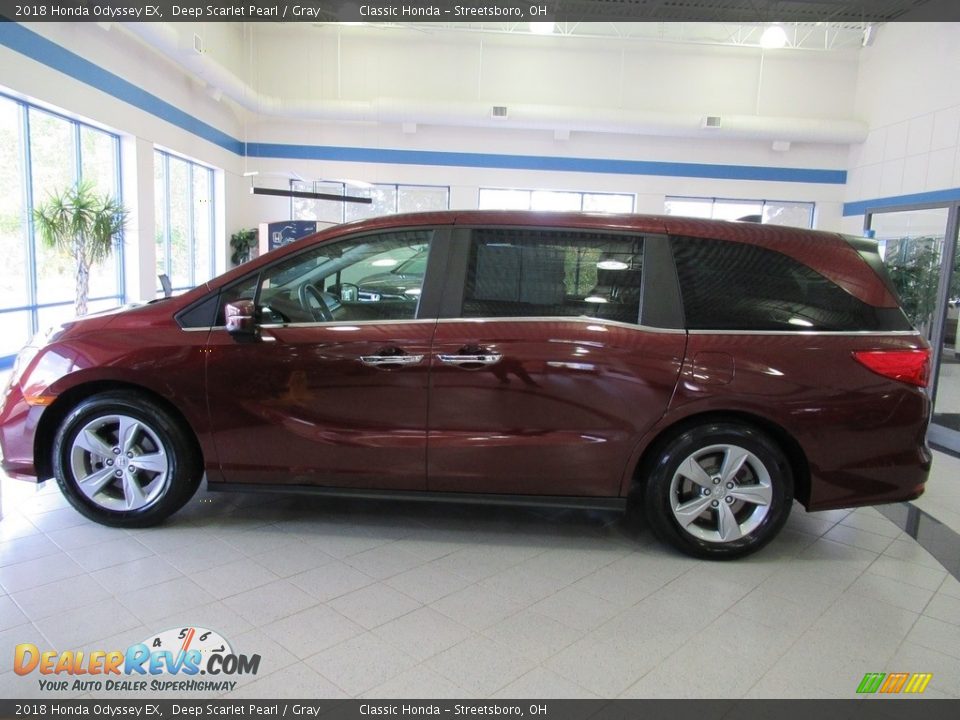 2018 Honda Odyssey EX Deep Scarlet Pearl / Gray Photo #10