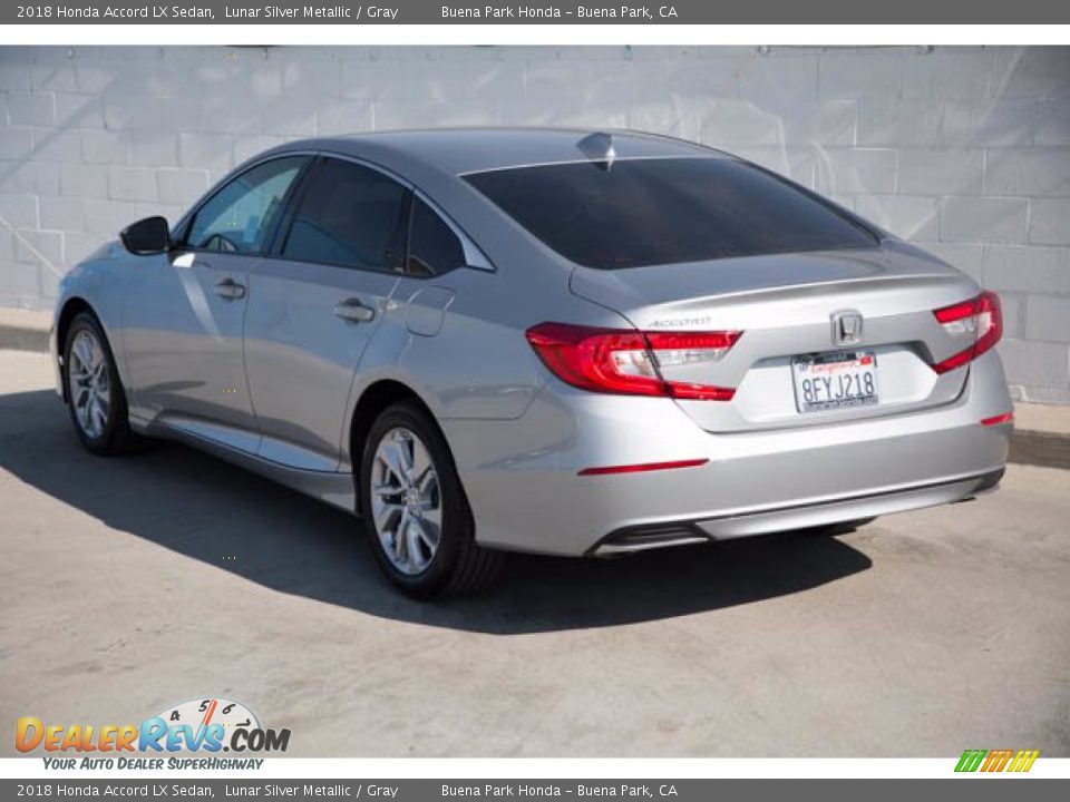 2018 Honda Accord LX Sedan Lunar Silver Metallic / Gray Photo #2