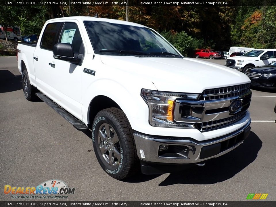 2020 Ford F150 XLT SuperCrew 4x4 Oxford White / Medium Earth Gray Photo #3