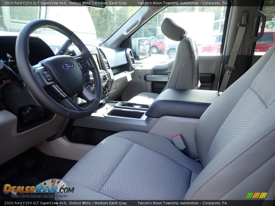2020 Ford F150 XLT SuperCrew 4x4 Oxford White / Medium Earth Gray Photo #10