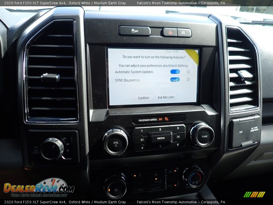 2020 Ford F150 XLT SuperCrew 4x4 Oxford White / Medium Earth Gray Photo #13