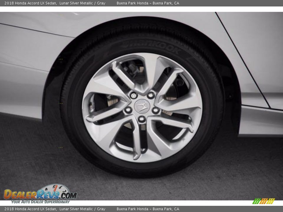 2018 Honda Accord LX Sedan Lunar Silver Metallic / Gray Photo #36