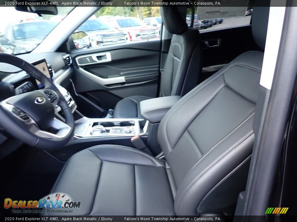 2020 Ford Explorer XLT 4WD Agate Black Metallic / Ebony Photo #11