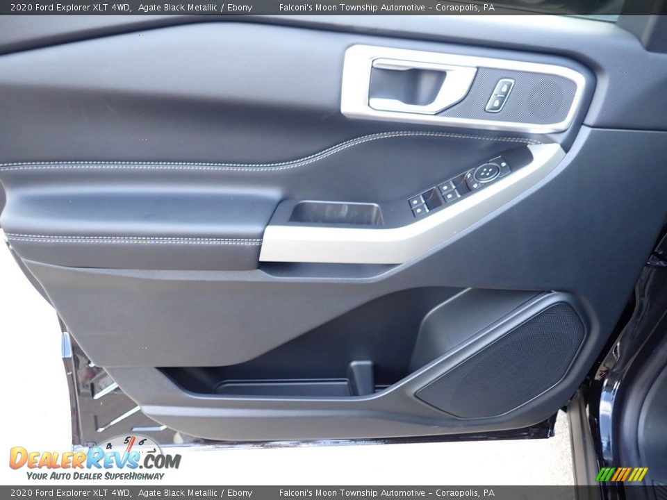 2020 Ford Explorer XLT 4WD Agate Black Metallic / Ebony Photo #12