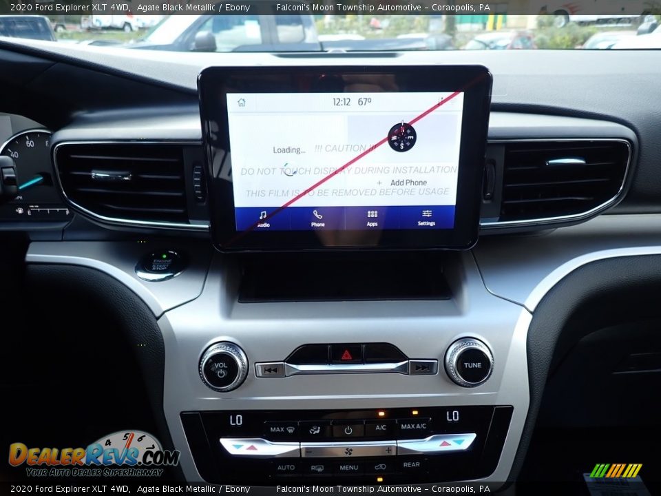 2020 Ford Explorer XLT 4WD Agate Black Metallic / Ebony Photo #14