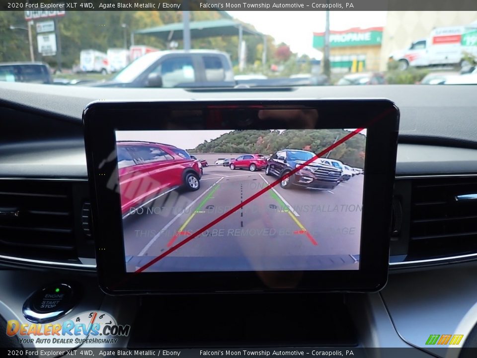 2020 Ford Explorer XLT 4WD Agate Black Metallic / Ebony Photo #15