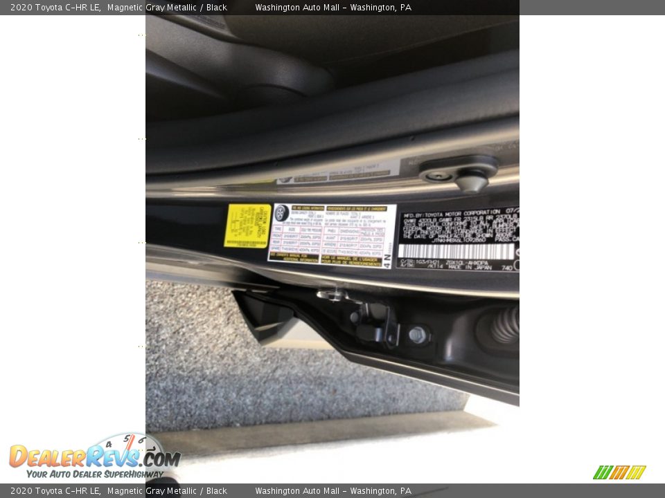 2020 Toyota C-HR LE Magnetic Gray Metallic / Black Photo #32