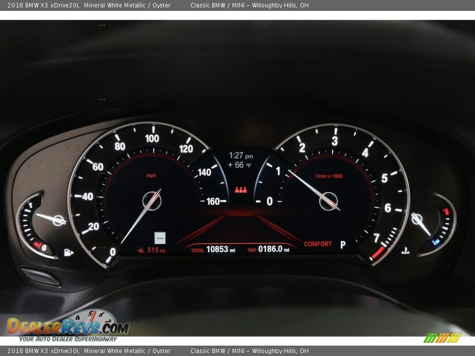 2018 BMW X3 xDrive30i Mineral White Metallic / Oyster Photo #8