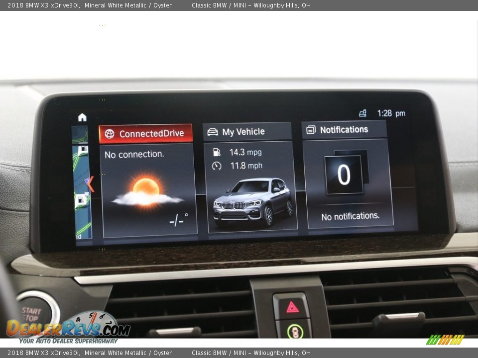 2018 BMW X3 xDrive30i Mineral White Metallic / Oyster Photo #10