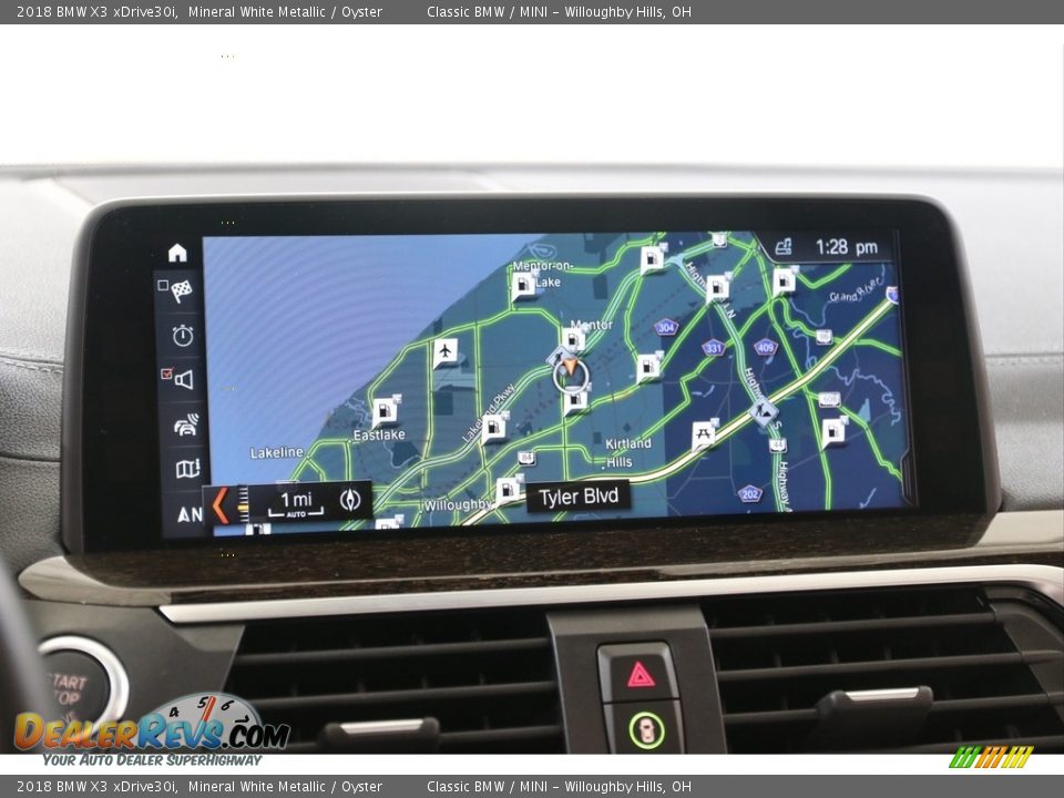 2018 BMW X3 xDrive30i Mineral White Metallic / Oyster Photo #11