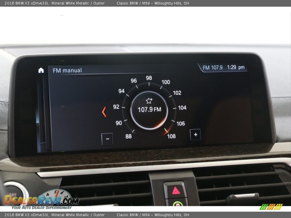2018 BMW X3 xDrive30i Mineral White Metallic / Oyster Photo #12