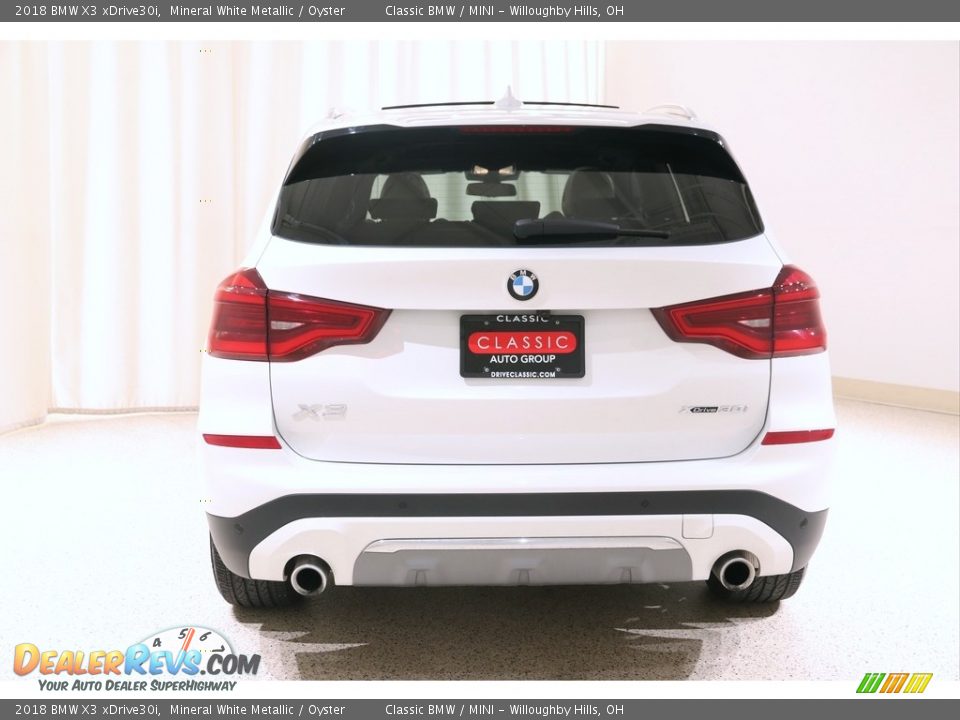 2018 BMW X3 xDrive30i Mineral White Metallic / Oyster Photo #20