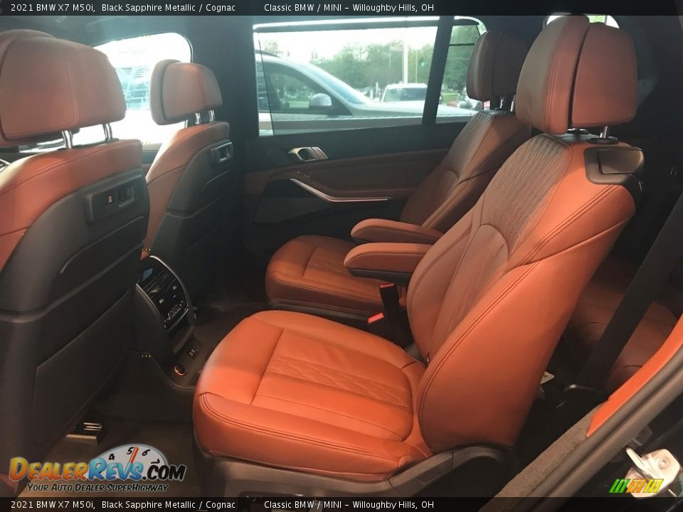 2021 BMW X7 M50i Black Sapphire Metallic / Cognac Photo #4