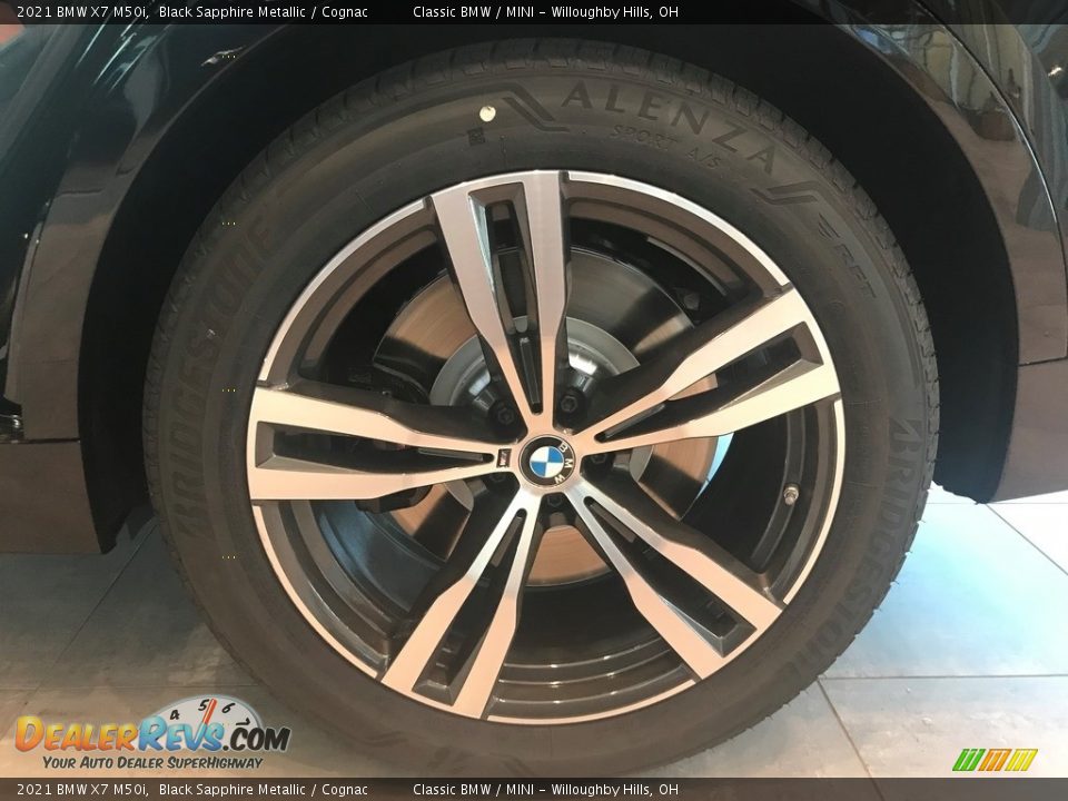 2021 BMW X7 M50i Black Sapphire Metallic / Cognac Photo #6